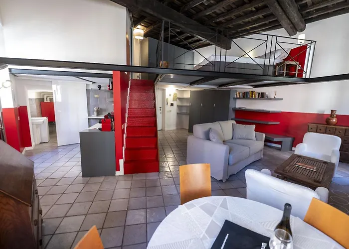 The Scarlet Loft In Trastevere